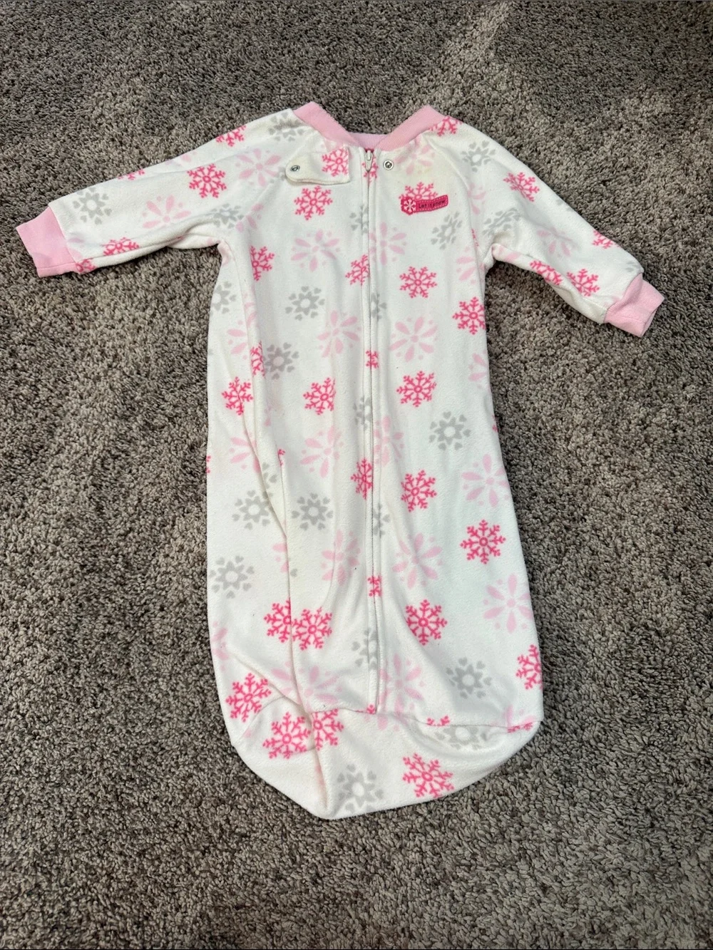 Pack of Pink and Cream Baby Sleep Sacks - Soft Floral & Patterned Designs